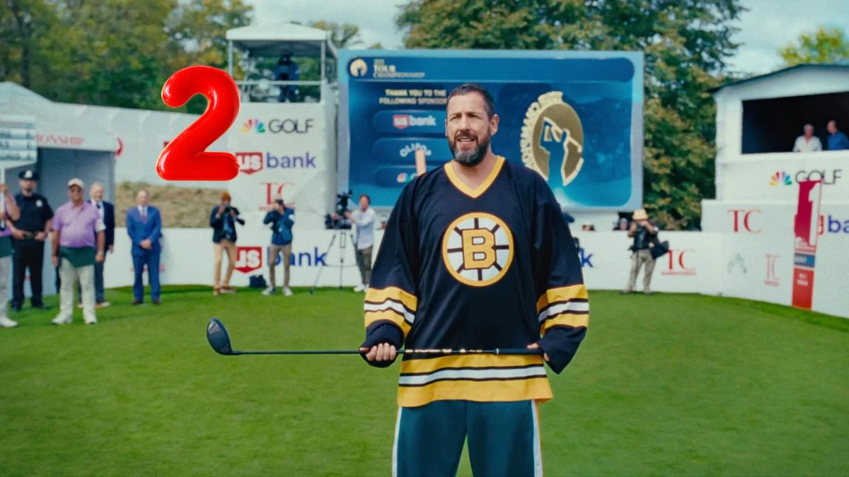 Farciarz Gilmore 2 Adam Sandler z kijem golfowym