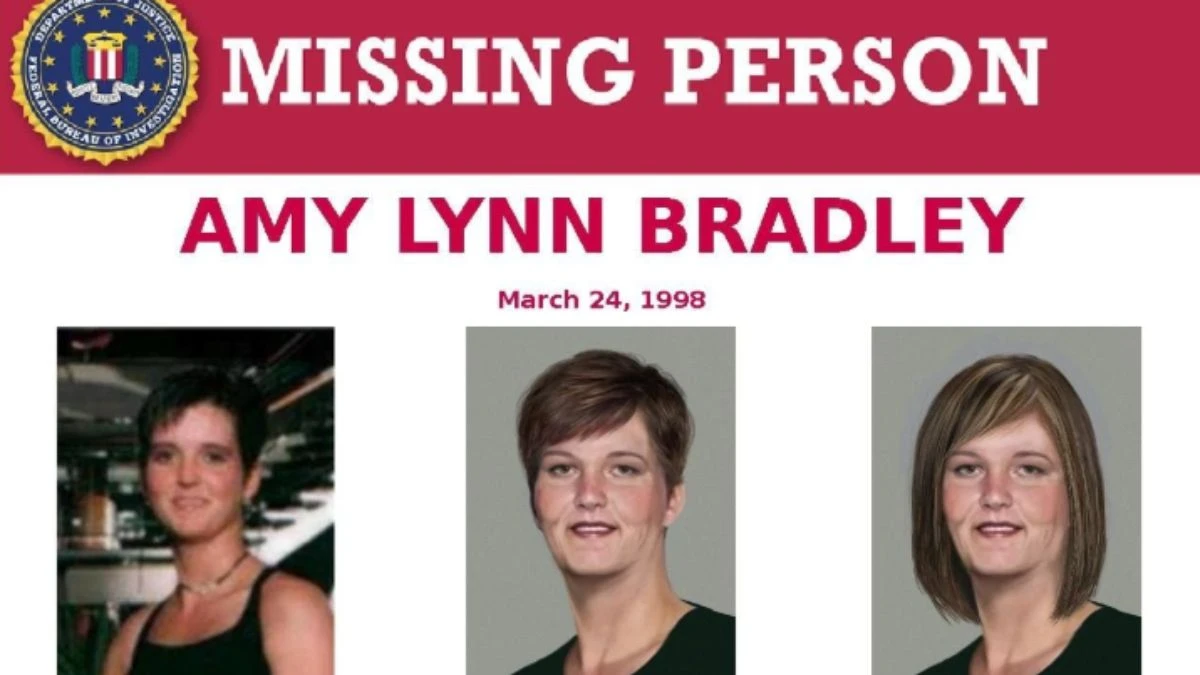 Co się stało z Amy Bradley? plakat o zaginięciu