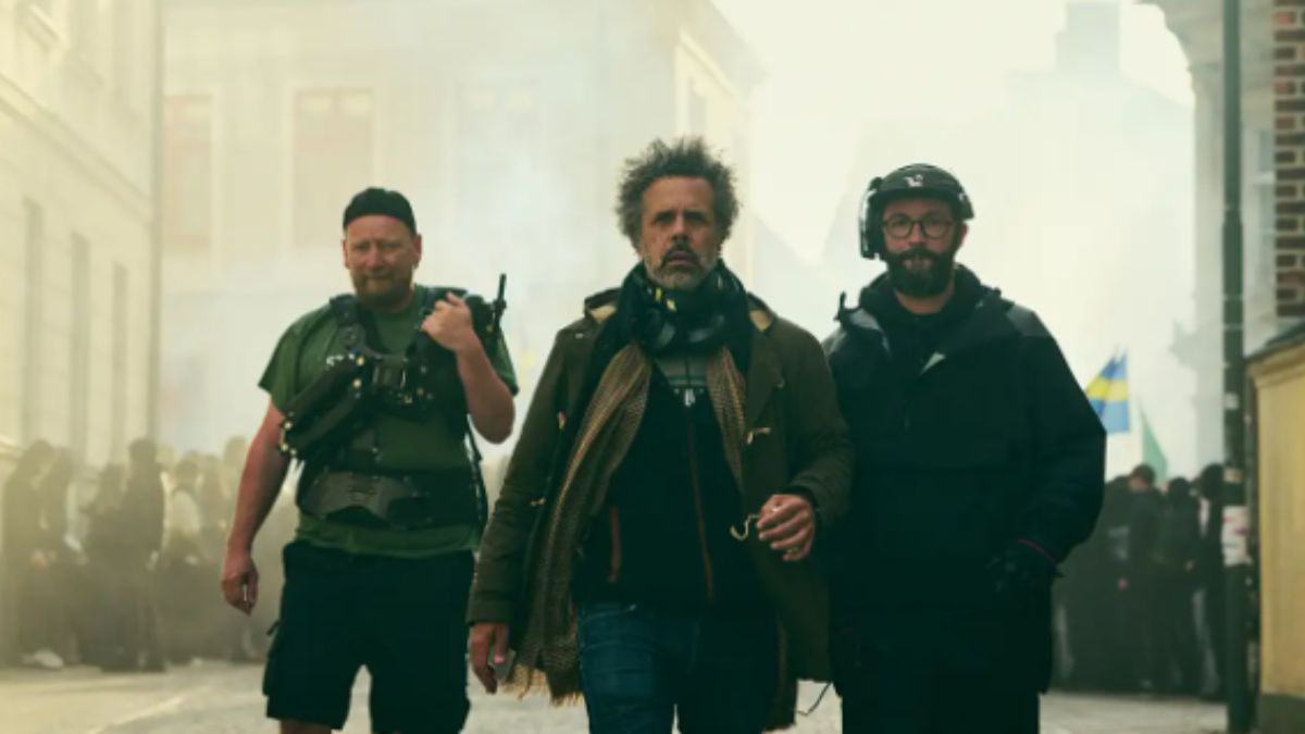 Uczciwe życie Netflix mężczyźni na proteście