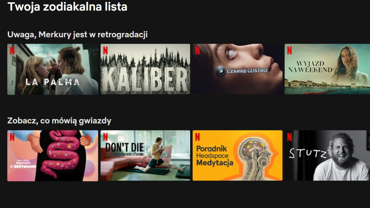 Horoskop i Twoja zodiakalna lista Netflix