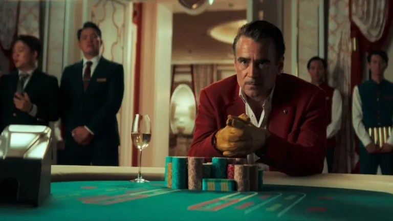 Ballada o drobnym kanciarzu kadr z filmu z Colinem Farrellem, Netflix.