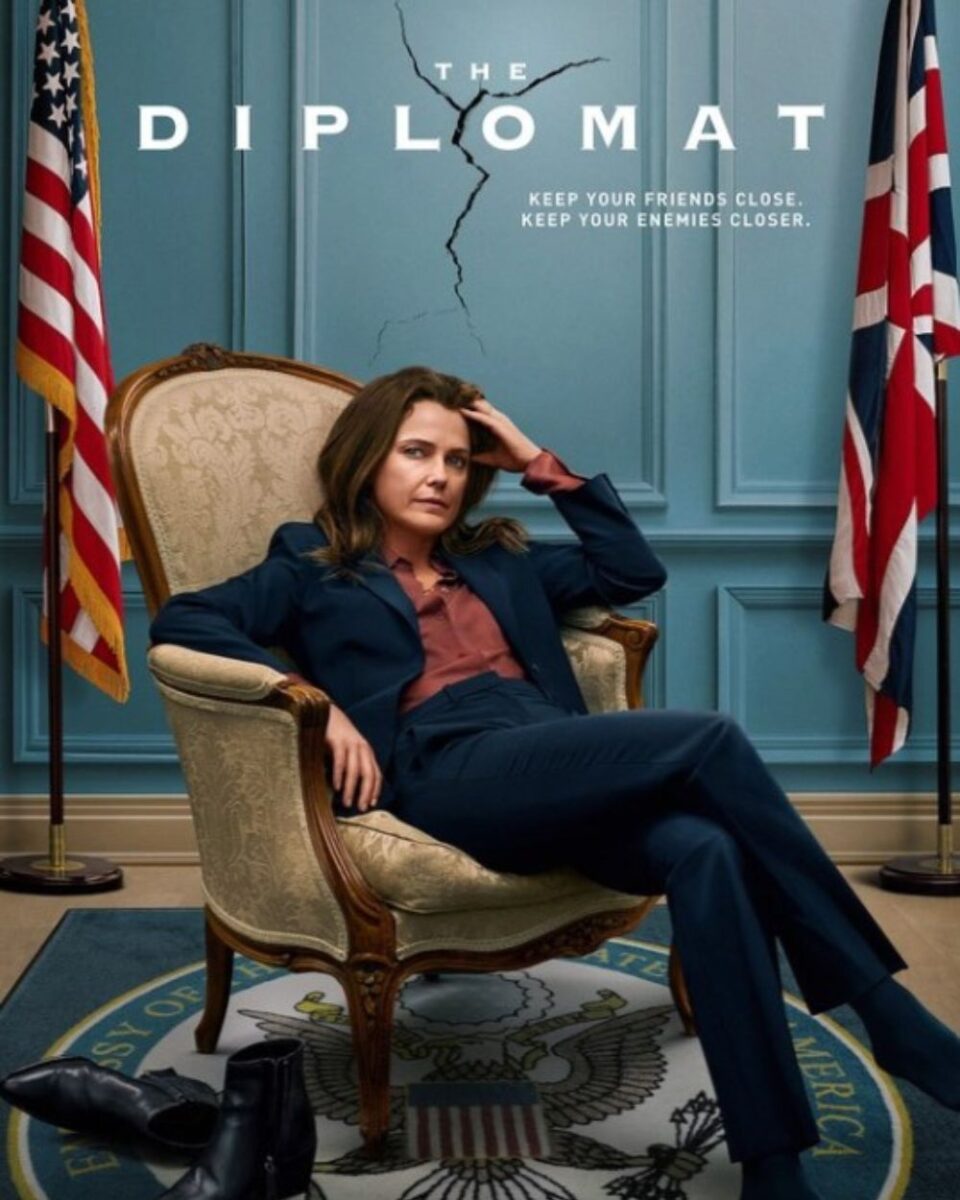 Najlepsze thrillery polityczne na Netflixie dyplomatka plakat