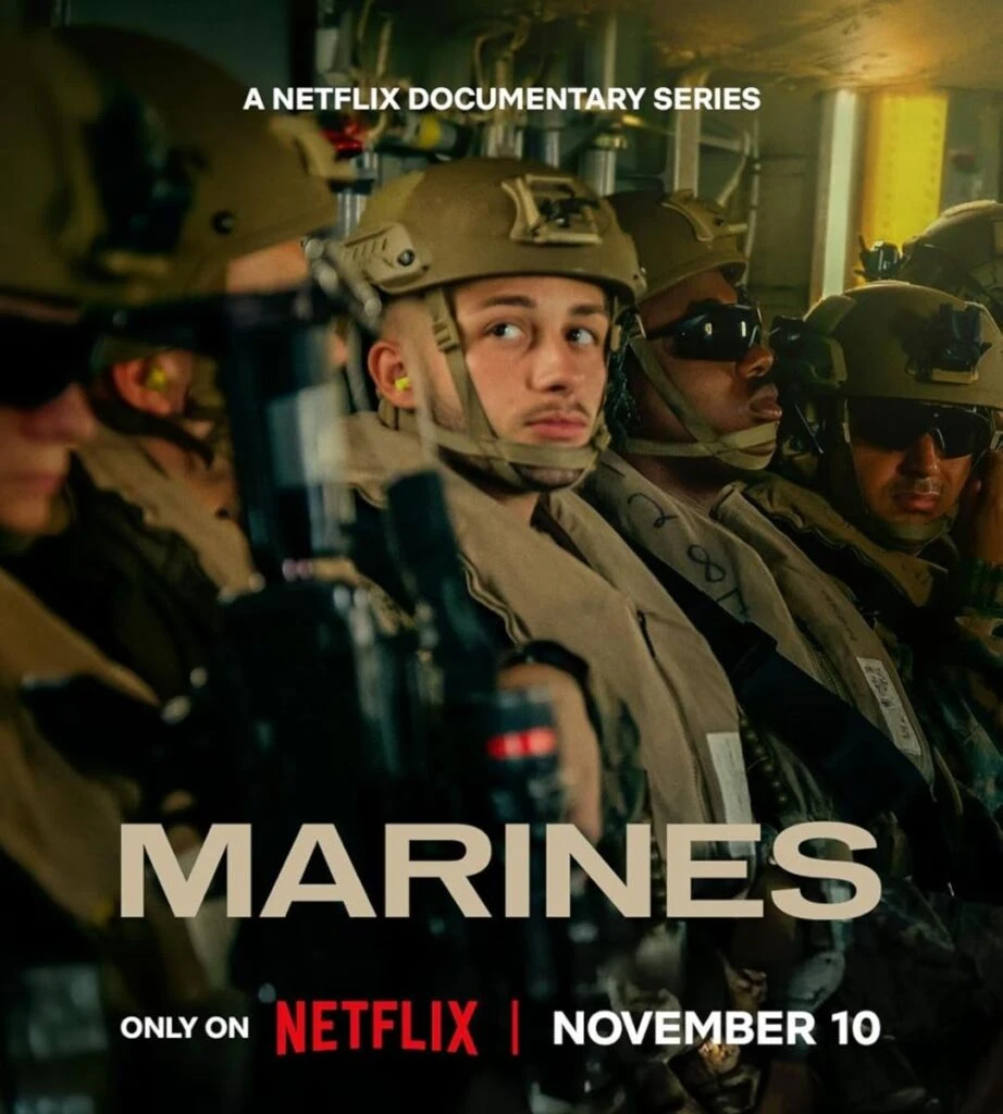 Plakat serialu dokumentalnego Marines na Netflixie