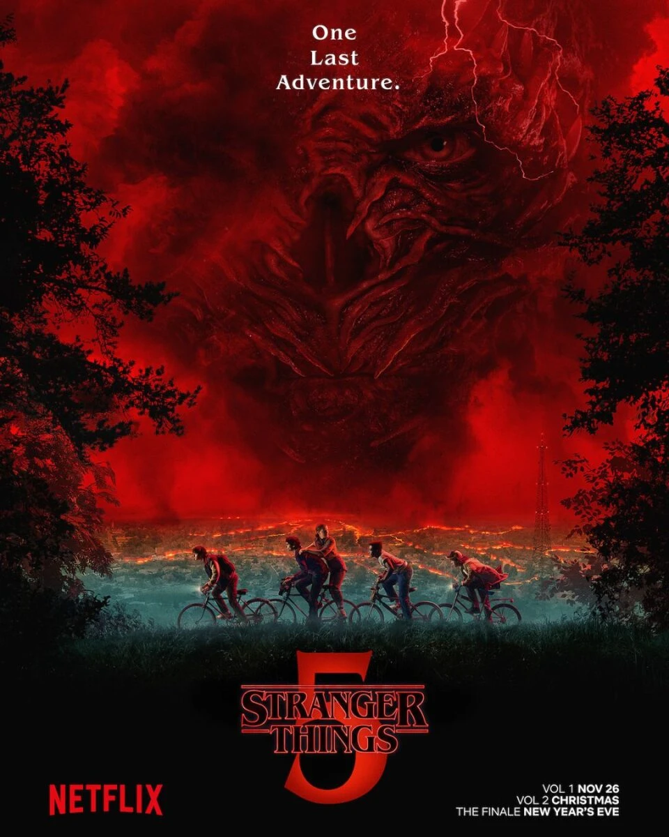 Problemy Netflixa podczas premiery Stranger Things 5 plakat
