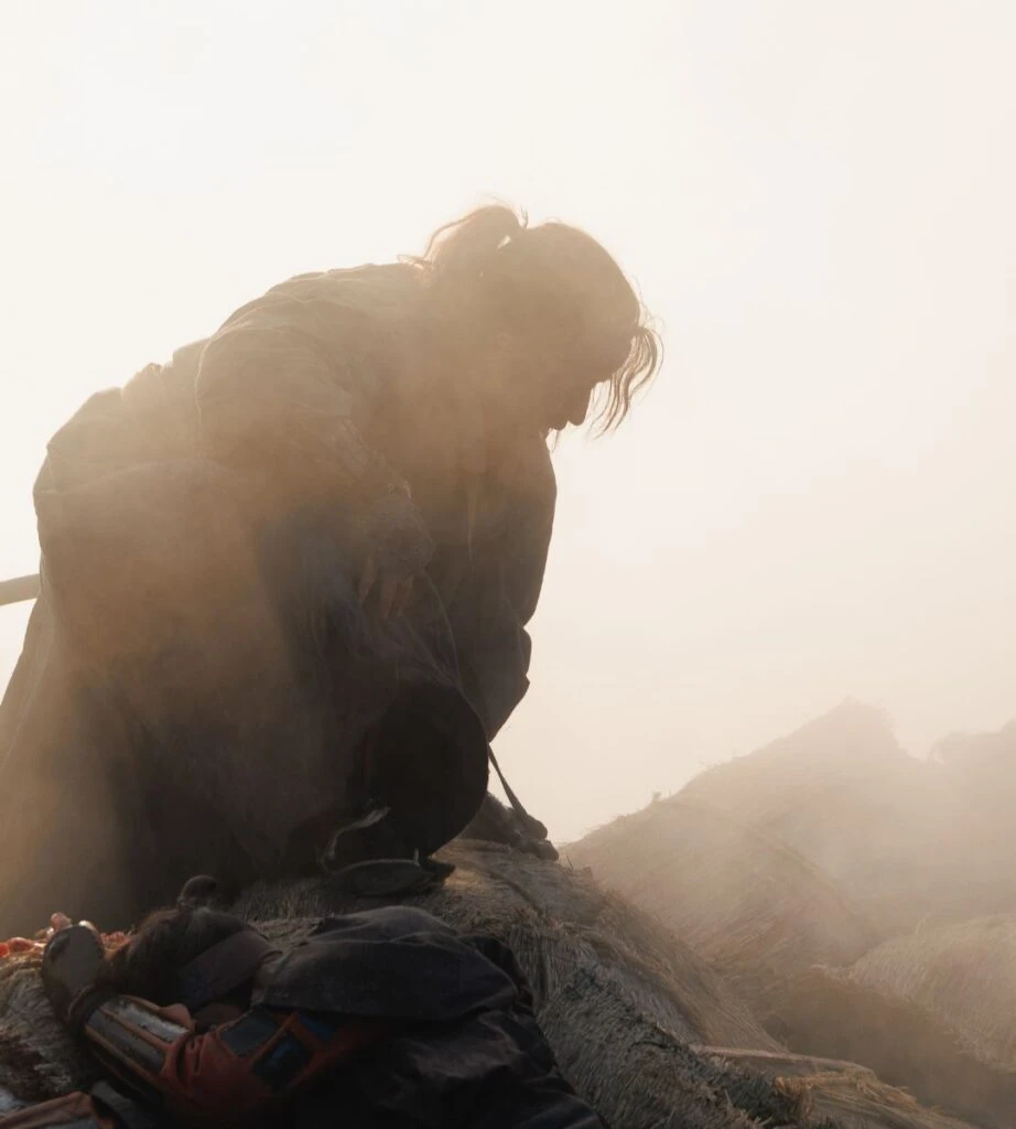 Kadr z serialu bitwa samurajów  na Netflix