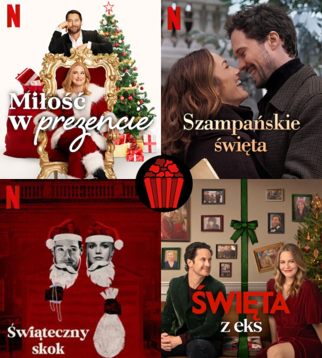 Świąteczne filmy na Netflix plakaty nowych premier