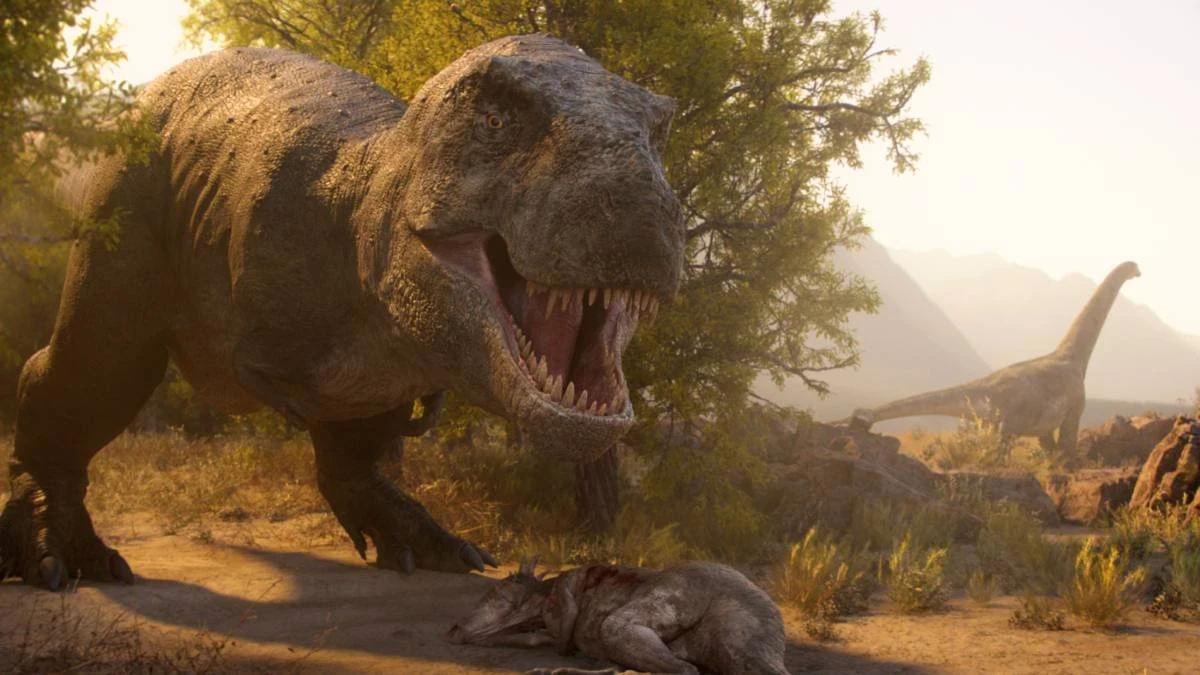 Dinozaury odtworzone w CGI w dokuserialu  Czego nie wiemy o dinozaurach  na Netflix, produkowanym przez Stevena Spielberga